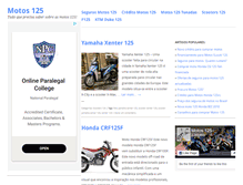 Tablet Screenshot of motos125cc.org